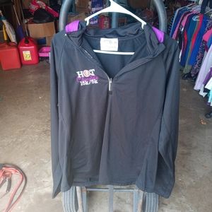Black and purple hoodie